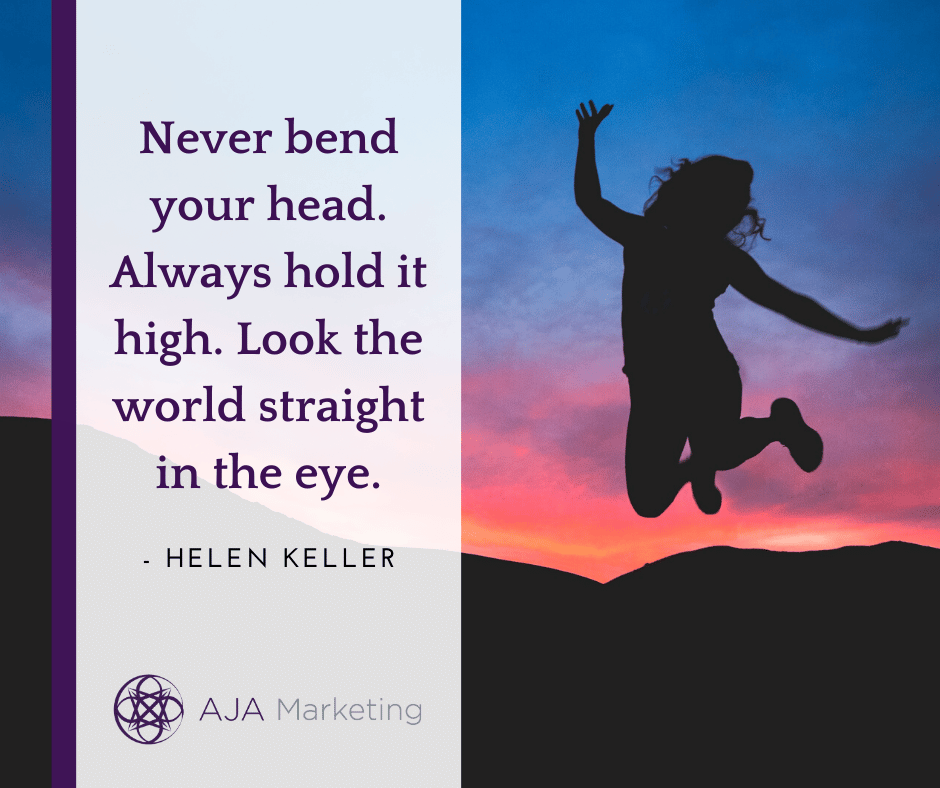 Never Bend Quote AJA